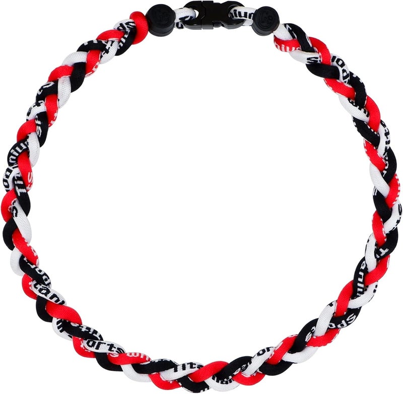 SUPBOMM Baseball Rope Necklaces, League Team Colors Braided Necklace, Baseball Team Gifts - Image 1